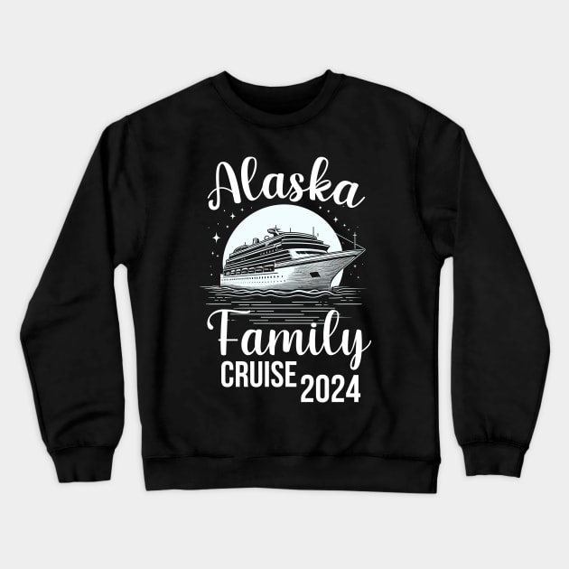 alaska travel alaska family cruisin vacation Crewneck Sweatshirt by Pharmacy Tech Gifts